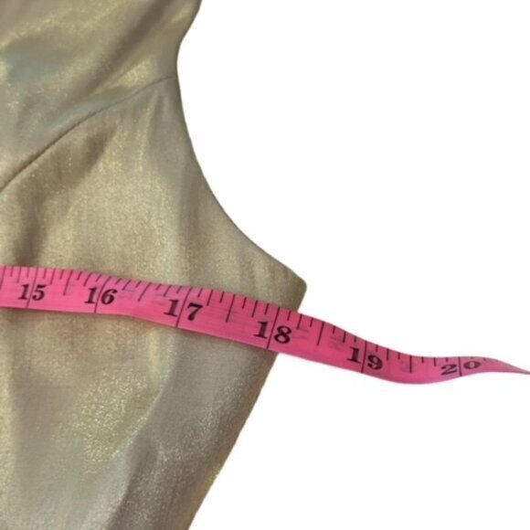 Karen Lawrence by Matthew Jacket Dress Combo Size 8 Metallic Gold Vintage MOTHER - Picture 13 of 16